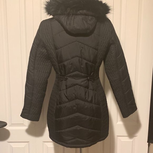 Faux Fur Trim Hood Winter Jacket/Coat - Picture 3 of 9